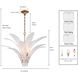 Fiore 6 Light 32.25 inch Antique Gold Leaf Semi Flush Ceiling Light