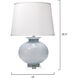 Heirloom 26.5 inch 150 watt Cornflower Blue Grass Table Lamp Portable Light