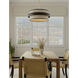 Harbor Wrap 6 Light 28 inch Legacy Brass and Dark Bronze Pendant Ceiling Light