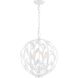 Broche 4 Light 16 inch Matte White Mini Chandelier Ceiling Light