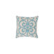 Amelia 22 X 22 inch Sky Blue and Light Gray Throw Pillow