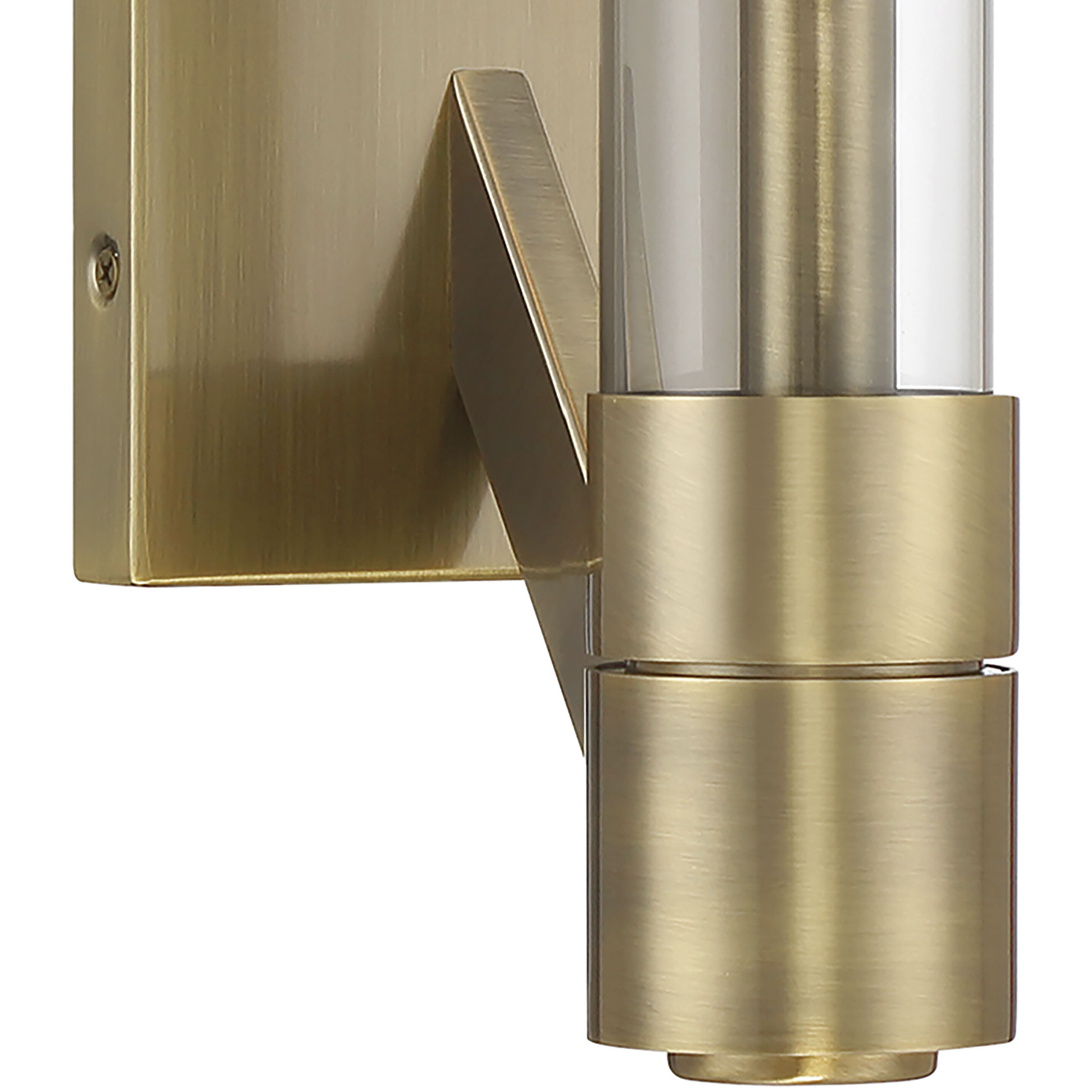 Rohe Sconce Wall Light in Oxidized Brass