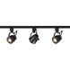 Brentwood 3 Light 120V Black Track Kit Ceiling Light