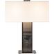 Horizon 29.28 inch 60.00 watt Oil Rubbed Bronze and Clear Steel Table Lamp Portable Light