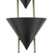 Versus 67.5 inch 180 watt Urban Bronze Floor Lamp Portable Light in Steel Shade