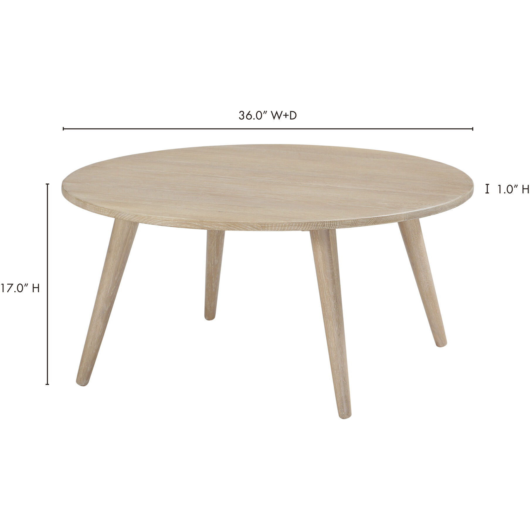 Ariano 36 X 36 inch Brown Coffee Table