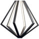 Everest LED 22 inch Matte Black Chandelier Ceiling Light, 1 Tier Medium
