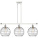 Ballston Deco Swirl LED 36.5 inch White and Polished Chrome Island Light Ceiling Light