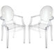 Vanish Clear Chair, Set of 2