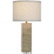 Augustus 30 inch 150 watt Travertine Beige Table Lamp Portable Light