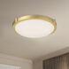 Floyd LED 13 inch Brushed Gold Flush Mount Ceiling Light