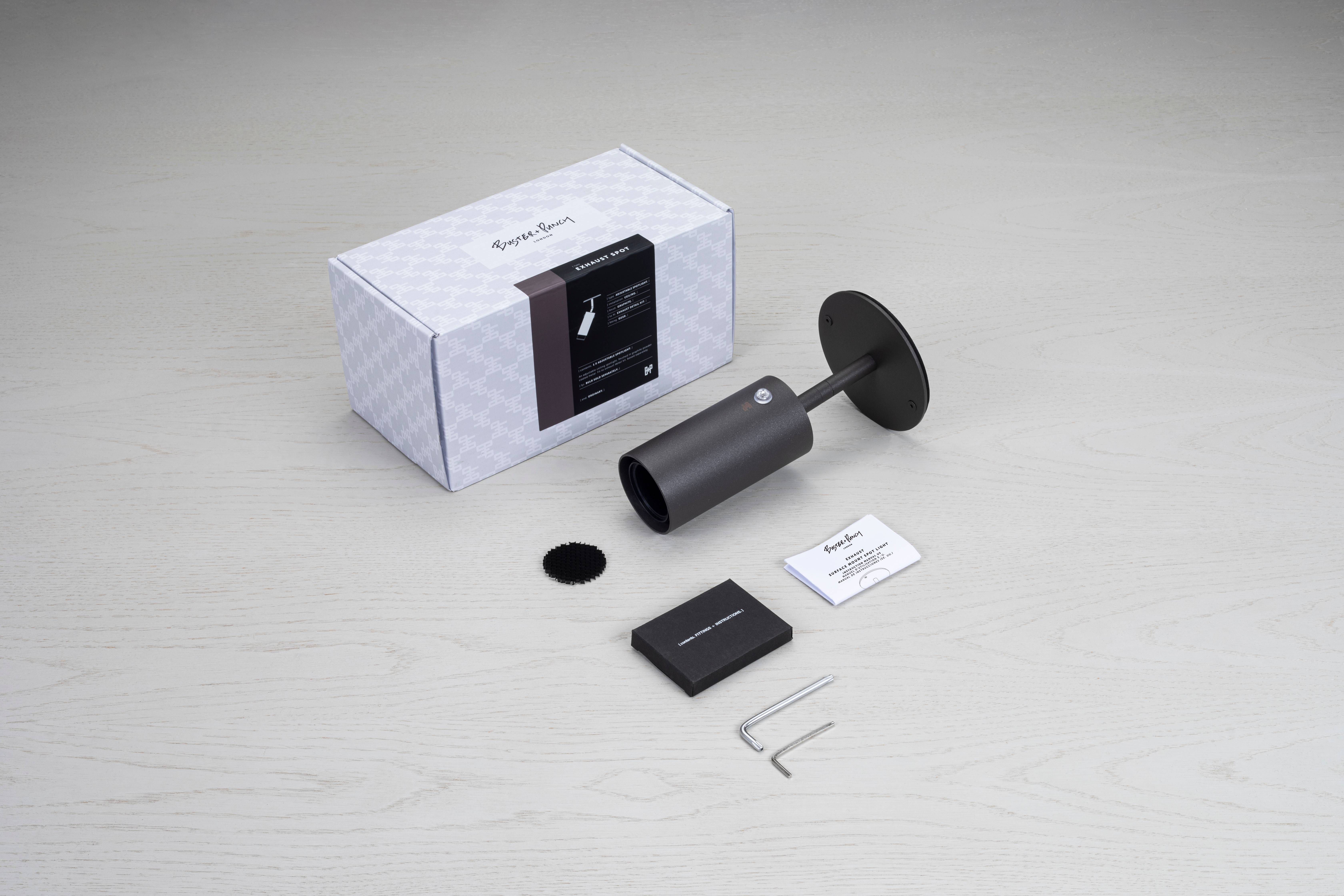 Exhaust Spot LED 2.36 inch Stone / Brass Flush Mount Ceiling Light