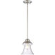 Vintage 1 Light 7.5 inch Polished Nickel Mini-Pendant Ceiling Light, Essentials