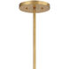 Fulton 6 Light 24 inch Antique Gold Pendant Ceiling Light