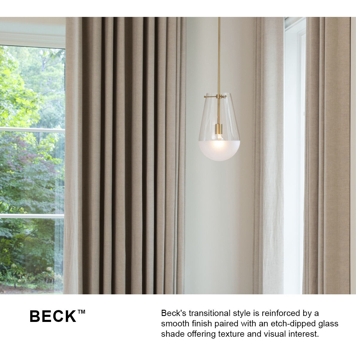 Beck 9 inch Lacquered Brass Indoor Flush Mount Ceiling Light