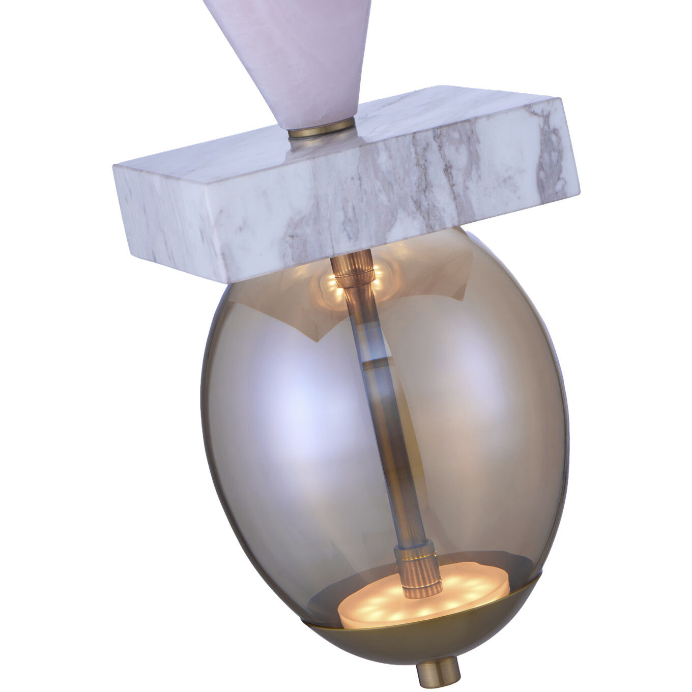 Demi 6.25 inch Winter Brass Pendant Ceiling Light