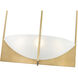 Devon 6 Light 24 inch Modern Gold Chandelier Ceiling Light