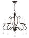 Callisto 5 Light 24 inch English Bronze Chandelier Ceiling Light