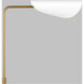 AERIN Tresa 47 inch 9 watt Matte White and Burnished Brass Task Floor Lamp Portable Light in Burnished Brass / Matte White