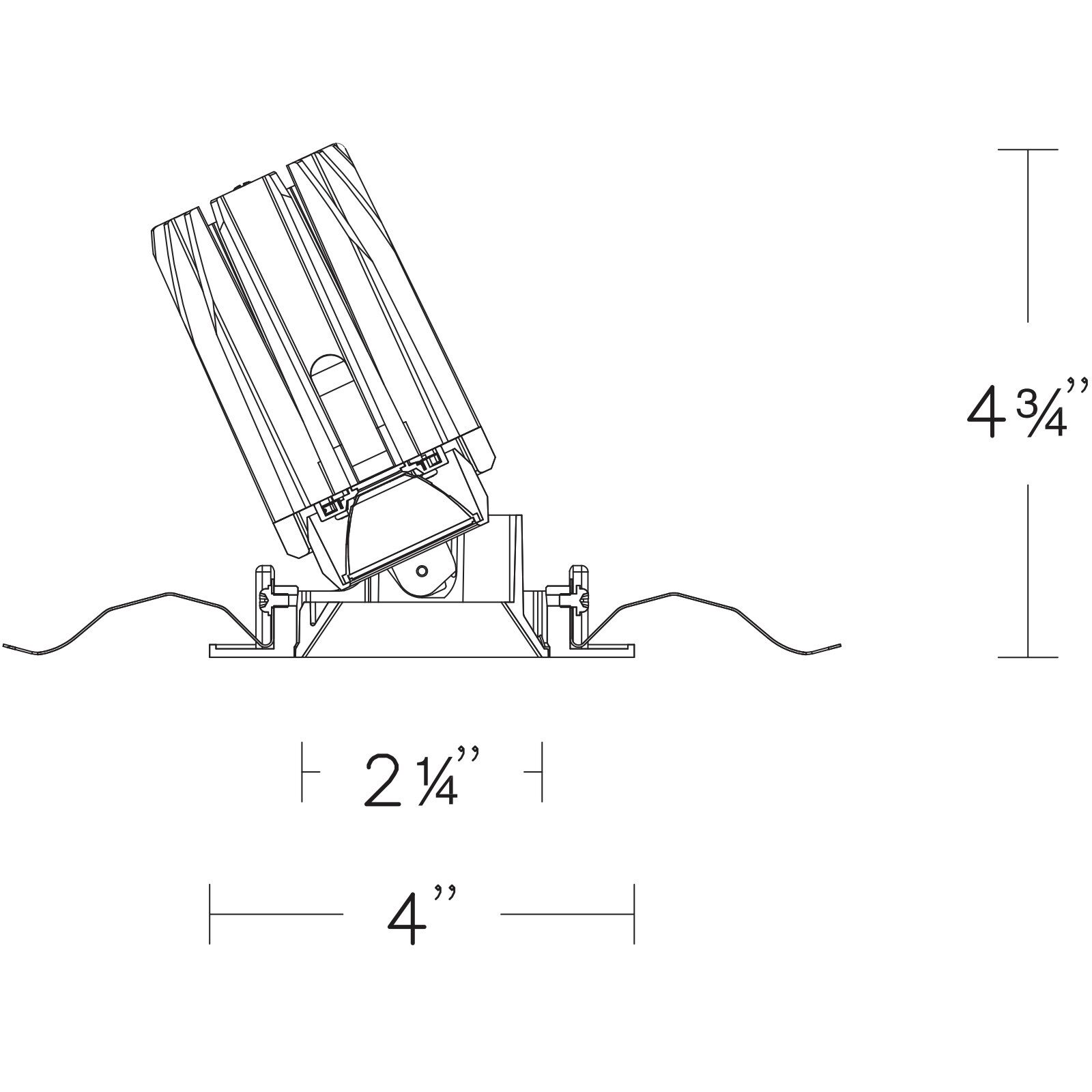 FQ Integrated LED White Recessed Trim in 1800-3000K, 2" LED