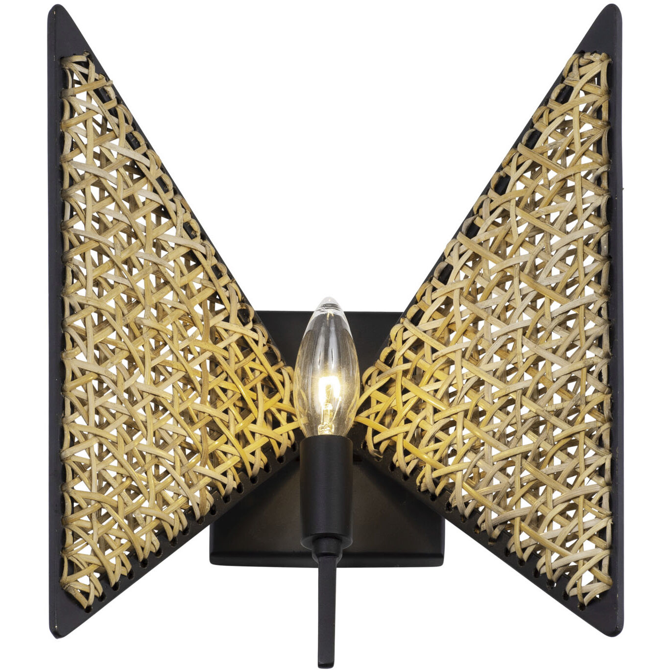 Machina 1 Light 10.75 inch Matte Black with Sulihiya Wall Sconce Wall Light, Smithsonian Collaboration
