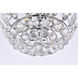 Emilia 3 Light 16 inch Chrome Flush Mount Ceiling Light