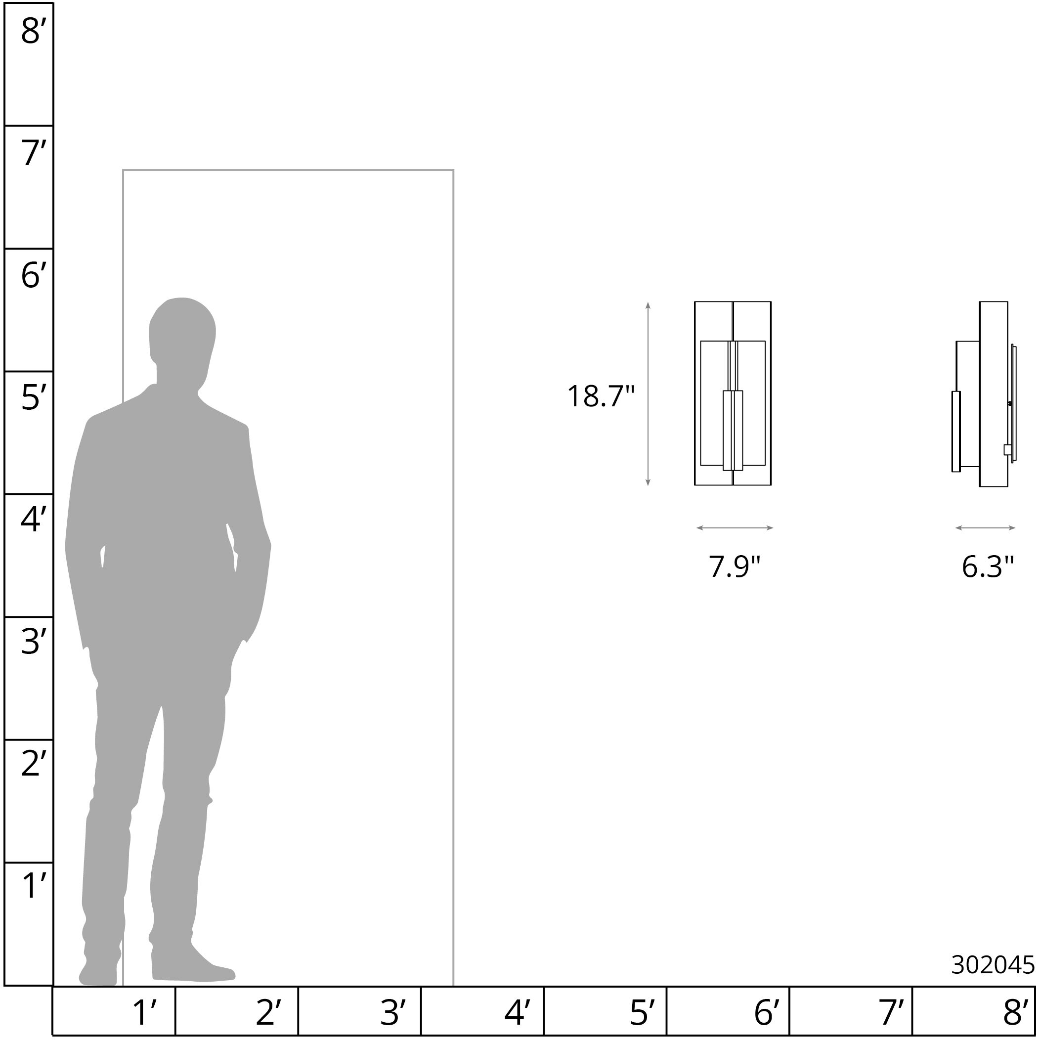 Summit 1 Light 18.7 inch Coastal Black Outdoor Sconce in Clear, Small