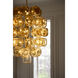 Perriand 40 Light 30 inch Unlacquered Brass Chandelier Ceiling Light