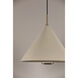 Fontana 1 Light 18 inch Patina Brass/Soft Sand Pendant Ceiling Light