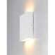 Brik LED 6.25 inch White Outdoor Wall Sconce