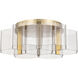 Kenzo LED 20.5 inch Polished Anodized Bronze Flush Mount Ceiling Light