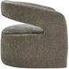 Breis Taupe Velvet Swivel Barrel Chair