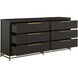 Riggs Stained Gold and Sesame Black Dresser