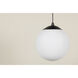 Rlm Structure 1 Light 16 inch Matte Black Pendant Ceiling Light, RLM Essentials