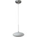 Clouds 1 Light 9.8 inch Sterling Mini Pendant Ceiling Light