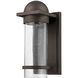 Nero 1 Light 12 inch Textured Bronze Outdoor Wall Sconce