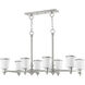 Middlebush 8 Light 42 inch Brushed Nickel Linear Chandelier Ceiling Light