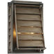 Hartberg 2 Light 18 inch Aged Driftwood Outdoor Wall Lantern
