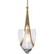 Vaso 1 Light 10.9 inch Modern Brass Pendant Ceiling Light