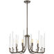 Laretto 8 Light 26 inch Satin Copper Bronze Chandelier Ceiling Light