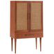Melrose 40 inch Satin Walnut Cocktail Cabinet