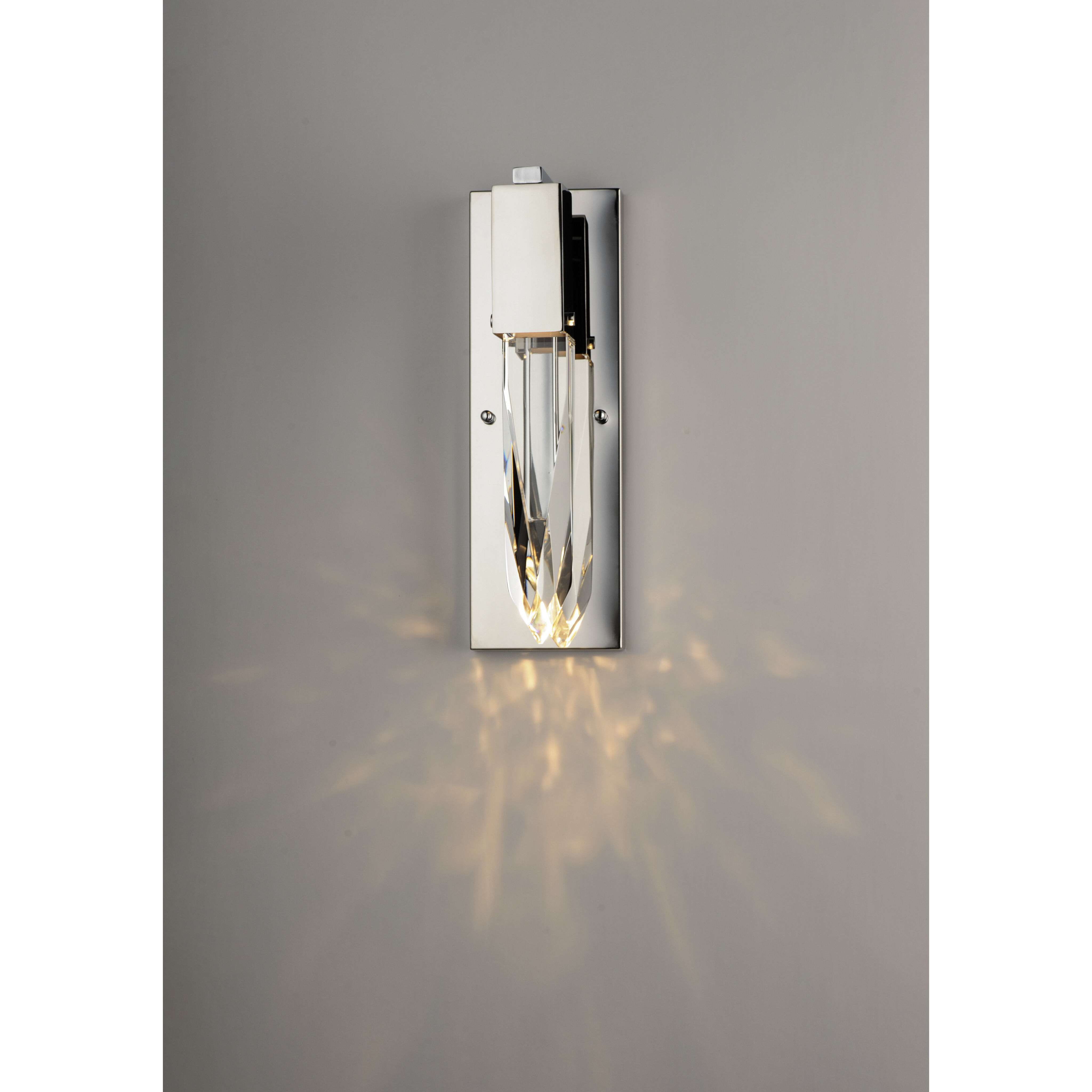 Quartz LED 4.75 inch Polished Chrome Bath Vanity Light Wall Light