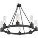 Evandrel 8 Light 32 inch Matte Black Chandelier Ceiling Light
