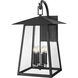 Rainer Outdoor Wall Light in Black, G9