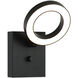 Realm LED 5.38 inch Black Wall Sconce Wall Light