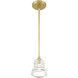 Gregory 1 Light 5 inch Aged Brass Mini Pendant Ceiling Light