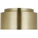 Drew & Jonathan Dartmore 1 Light 10 inch Satin Brass Flush Mount Ceiling Light, Small