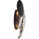 Metalo Misto 2 Light 6 inch Brass / Cola Grey / Matte Black ADA Wall Sconce Wall Light