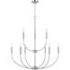 Greenwich 9 Light 32 inch Brushed Nickel Chandelier Ceiling Light