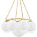 Thornwood 9 Light 29.25 inch Aged Brass Chandelier Ceiling Light